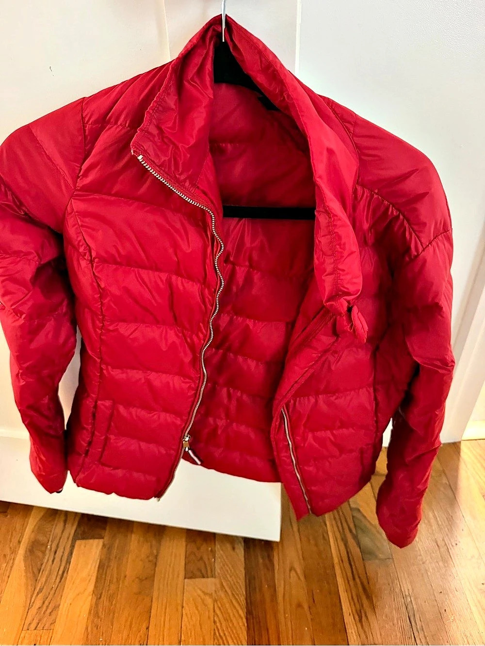 Tommy Hilfiger Water Repellent Padded Packable Slim Jacket Red Small